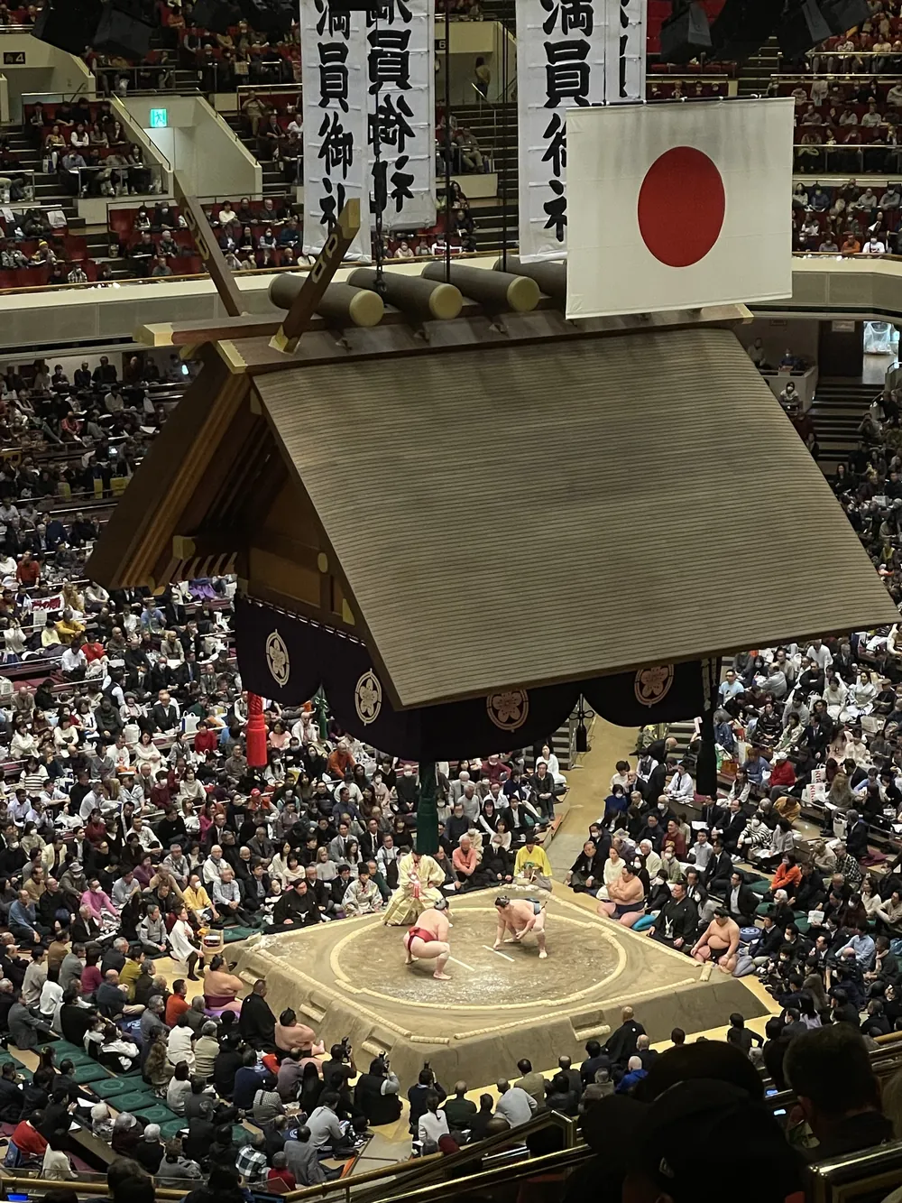 Sumo-Ringer beim Grand Sumo in Japan